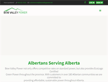 Tablet Screenshot of bowvalleypower.net